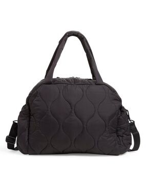 New Vera Bradley Black Quilted Travel Bag